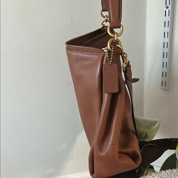 Coach Brown Leather Shoulder Bag - Picture 6 of 10